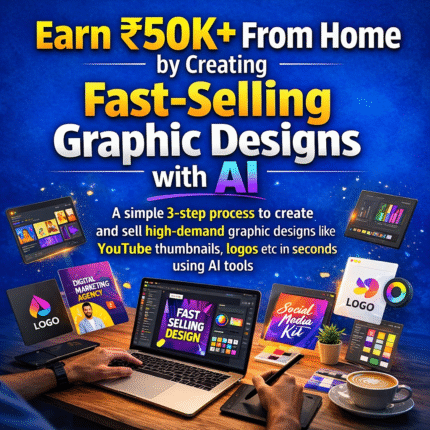 Earn 50k+ from home by creating graphic desiigns